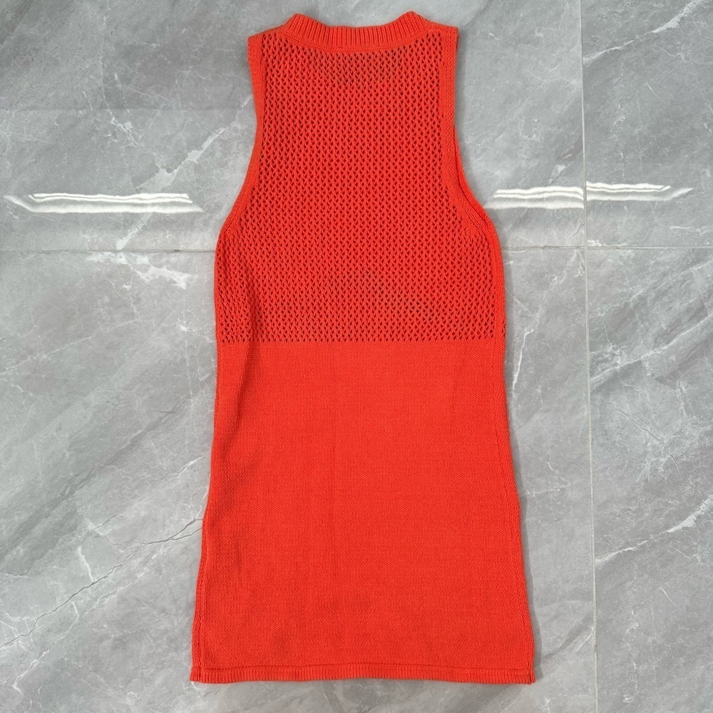 Women’s Zara Chenille Sweater Knit Mini Sleeveless Dress Size Small - Picture 9 of 16